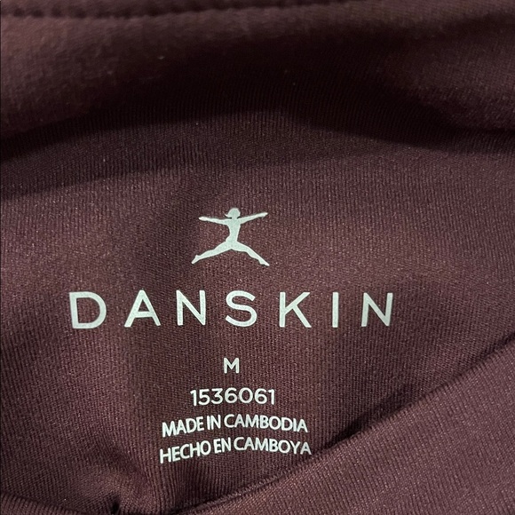 Danskin Burgundy High-Waisted Leggings - Picture 4 of 13